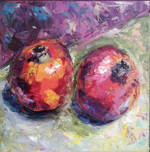 A pair of pomegranates